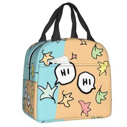 Ice Packs/Isothermic Bags Custom Hearstopper Hi Lunch Bag Men Women Cooler Warm Insulated Lunch Box for Kids School Thermal Bags lunchbag J230425