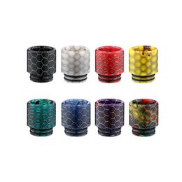 Zubehör Snakeskin 810 Drip Tips Snake Wide Bore Zigarettenspitze Tfv8 Tfv12 Moutiece für Thread Tfv 8 12 Big Baby Sub Ohm Smoke Ta Dhean