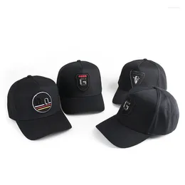 Ball Caps Brand 5 Panels High Crown Baseball Casual Letter Plus Size Trucker Hats Men Autumn Outdoor Street Wide Brim Bone