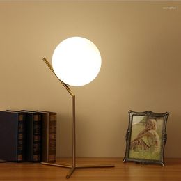 Table Lamps Nordic Style Eye Protection Glass Lamp Simple Modern Personality Creative Study Room Night Light.