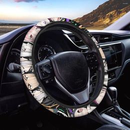 Steering Wheel Covers Re Zero - Starting Life In Another World Print Auto Non-slip Easy Clean Instal Car Interior Accessories