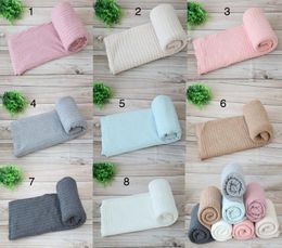 Blankets Born Baby Fabric Backdrops Knitted Blanket Pography Props Basket Stuffer Filler Layer Background