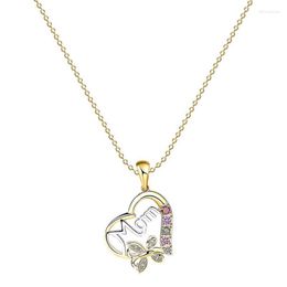 Pendant Necklaces Mother's Day Necklace Fashion Mom Letter Love Crystal Rhinestone Charms The Gift For Mother