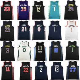 23New Basketball City Jersey Mens High quality Designer 1Harden Wemby BALL Williamson Basket ball Jersys comfortable Outdoor Apparel Customise