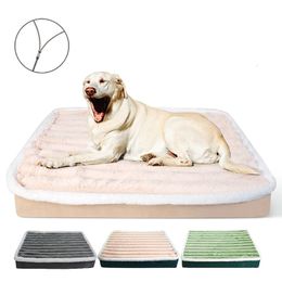 kennels pens Luxury Dog Bed Dog Sleeping Mat Anti-tear Mattress Winter Warm Large Size Soft And Comfortable Removable And Washable Floor Mat 231124