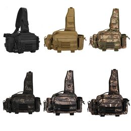 Outdoor Bags Waist Bag Multifunction Fishing Pouch Waterproof Outdoor Multi Pocket Buckle Zipper Camouflage Fanny Pack Cycling J230424