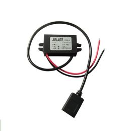 12V to 5V3A dual USB car power converter DC DC step down module car mobile phone charging step down cable ZZ
