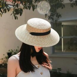 Berets Unisex Sunscreen Outdoor Leisure Hat Casual Sun Cap Paper Straw Beach Caps