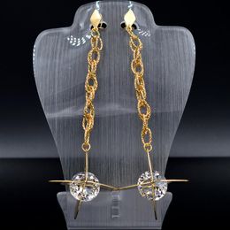 Dangle Earrings & Chandelier Sunny Jewellery Long Drop Women High Quality Zircon Cross Fashion 2023 For Wedding Party Anniversary Gift