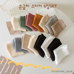 Kids Socks High Quality Autumn Winter New Kids Socks Solid Color Color Strip Baby Socks Versatile Boy Girls Cute Socks R231125