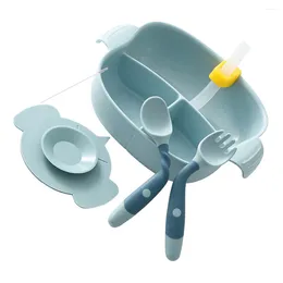 Bowls Suction Baby Bowl Kids Tableware Set Dinnerware Feeding Plates Sucker Self Eating Favour Infant Utensils Gift Shower