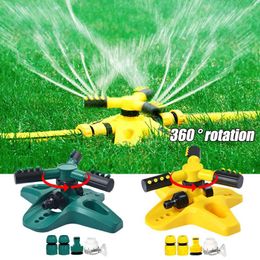 Watering Equipments Lawn Garden Sprinkler Automatic 360 Rotating Adjustable Large Area Coverage Water Nozzle Irrigation Supplies