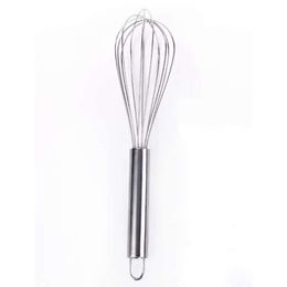 8/10/12 Inches Stainless Steel Egg Beater Hand Cream Whisk Mixer Kitchen Eggs Cream Tools Stirring Beaters Baking Flour Mixers Batidor De Huevos De Acero Inoxidable