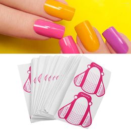 Nail Stickers 200pcs Fashion Guide Art Forms Horseshoe Shaped Tips Manicure Extension Tool For Home Shop