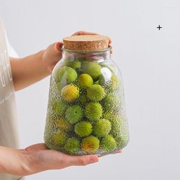 Storage Bottles Food Grade Glass Sealed Jar Dried Fruit And Miscellaneous Grains Household Large Capacity Nut With Lid