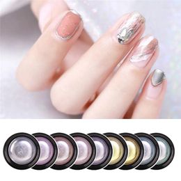 Nail Gel Metal Effect Rose Gold Silver UV LED Draw Painting Stamping Art Colour Polish Manicure Long Lasting Vernish