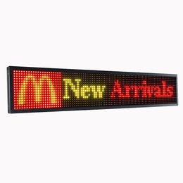 New LED Sign Display P10 RGB Full Colour 40'' x 8'' Scrolling Led Message Board with High Resolution Programmable Indoor LED Sign-1PC