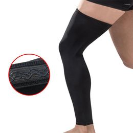 Knee Pads 1pcs Thin Professional Basketball Anti-skid Leg Sleeve Anti-ultraviolet Protection Calf Sporting Goods Sports Protective Gear