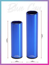 Blue Training Silencer Blue Can Metal 14 Reverse Teeth Universal Fire Hat Competitive Toy Accessories