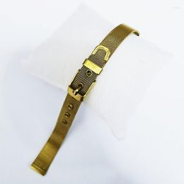 Watch Bands 1PCS 12mm Stainless Steel Strap Band Gold Colour With Remove Tools Two Spring Bar