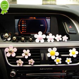 4 Pcs Car Outlet Vent Perfume Clip Small Daisy Air Conditioning Aromatherapy Clip Car Interior Decoration Supplies Air Freshener