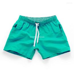 Men's Shorts Men's Swimwear Solid Beach Wear Men Summer Quick Dry Short Fashion Swimsuit Running Gym Trunk Slim Swim Pant Sports