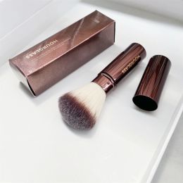 Hourglass Retractable Foundation Makeup Brush - Soft Flawless Travel Sized Foundation Powder Blush Beauty Cosmetics Brush Tools