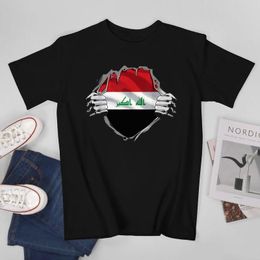 Men's T Shirts More Design Iraq Flag Iraqans Men Tshirt Tees T-Shirt O-neck Women Boys Clothing Cotton