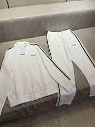 2023 quality men cotton fashion designer tracksuit slongsleeve casual sportsuit asian size m-3xl White Colour