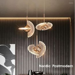 Pendant Lamps Creativity Light Luxury LED Adjustable Lamp Body Chandelier Gold Hanging Indoor Home Kitchen Bedside Bedroom