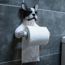 Toilet Paper Holders Animal Wall Decoration Tissue Box Home Decoration Bathroom Wall-mounted Toilet Paper Holder Kitchen Paper Towel Holder 231124