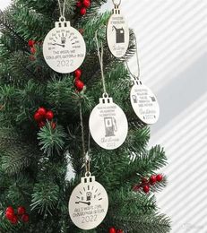 Personality Wooden Gasoline Barrel Christmas Tree Room Decorations Crafts Pendants Home Decor Christmas Gifts FY3846 08215626448