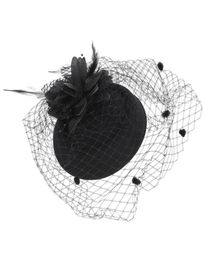 Party Hats 1Pc 20s 30s Pillbox Fascinator Hat Cocktail Wedding Tea With Veil275Y3717497