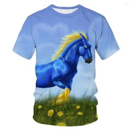 Men's T Shirts Foreign Trade Explosion Models Fashion Tiger 3D Printed Short-sleeved T-shirt Children's Clothing