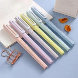 Creative Morandi Colour Neutral Pen Kawaii Large Capacity Signature Black Ink Gel Korean Stationery Gifts School Office