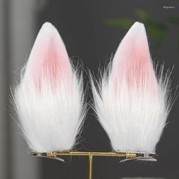 Hair Accessories 2pcs Plush Ears Clips Japan Style Lolita Long Fluffy Hairpins For Women Girls Cosplay Party