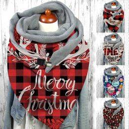 Scarves Women Christmas Printing Scarf Fashion Comfortable Personalised Multi-Purpose Shawl Warm Winter Kit Echarpe Hiver Femme