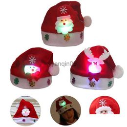 Christmas Decorations Red Santa Claus Hat For Children Adts Merry Decor Costume Party Favor Xmas Gift Natal Year Presents Drop Deliv Dhwp6