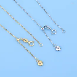 Chains 925 Sterling Silver Gold-plated Cross Necklace Women's Collarbone Chain Japan And South Korea Simple Without Pendant