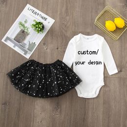 Girl Dresses Personalised Baby Bodysuits Cake Custom Name Or Your Desgin Tutu Romper Outfits Girls Clothes Jumpsuits