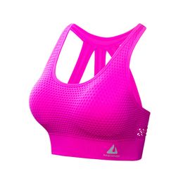 Yoga Outfit Women Shockproof Gathered Breathable Sports Underwear Running Workout Beauty Back Bra Fintess Gym Push UP Exercise Tops 230425