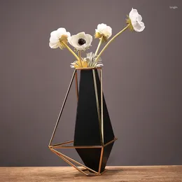 Vases Art Hydroponics Table Vase Luxury Chinese Design Nordic Style Aesthetic Decorative Vasi Per Fiori Interior Decorations