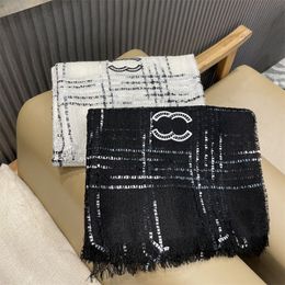 Women Cashmere Scarf Classic Stripes Designer Scarves Soft Touch Warm Wraps with Tags Autumn Winter Long Shawls Men