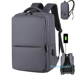 Backpack Large 17 Inch Laptop Men Business Notebook Rucksack Waterproof Bag Pack USB Charging Travel Student Backpacks