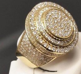 Ornament European Popular Hip Hop Full Diamond Ring Creative Fashion Item Ring Men and Women Ring