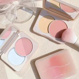 Blush Judydoll Dual-color Combination Blush Expansion Convergence Blend Nude Blush Makeup Natural Brighten Skin Tone Makeup Palette 231124