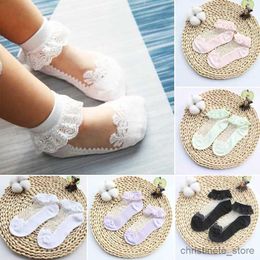 Kids Socks Cute Lace Flower Mesh Summer Newborn Baby Socks Cotton Baby Girl Socks See Through Anti Slip Socks Calcetines Skarpetki Sokke