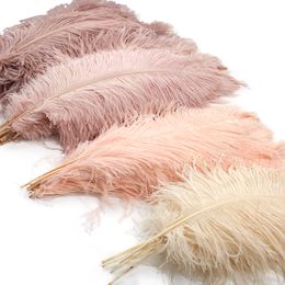 Other Home Garden 10 pieces batch of natural leather pink ostrich feathers used for craft wedding party decoration table Centre piece Plumas