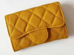 Designer Mens Womens Fashion Coin Purse Classic Pattern Small Mini Black Designer Card Holder Wallet Pebble Leather