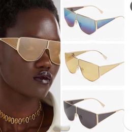 Spring/Summer Fashion Show New FOL031 Designer Women Metal Frame Sunglasses with Classic Logo Engraved on temples, Handmade by antonio lopez Outdoor